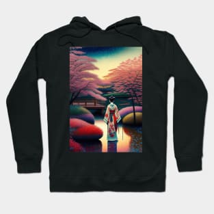 Traditional Japanese Garden Style Hoodie